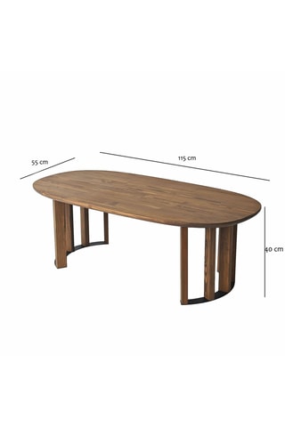 Table en bois massif - 115 x 40 x 55 cm