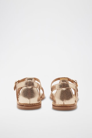 Sandalias de piel - Rosa dorado