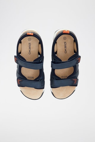 Sandalias de piel - Azul marino