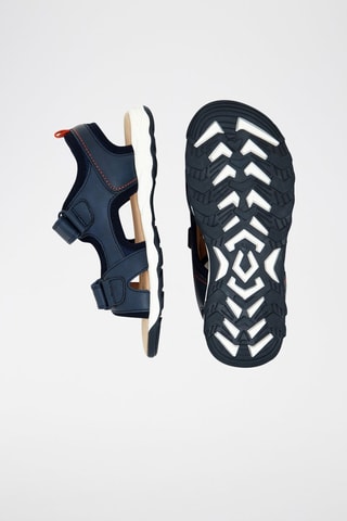 Sandalias de piel - Azul marino