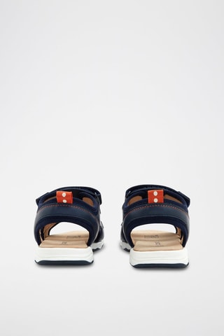 Sandalias de piel - Azul marino