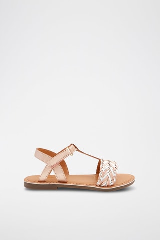 Sandalias de piel - Dorado