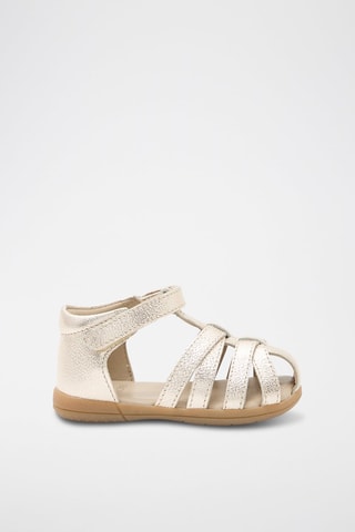 Sandalias de piel - Dorado