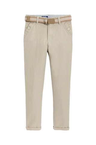Pantalón de lino - Beige
