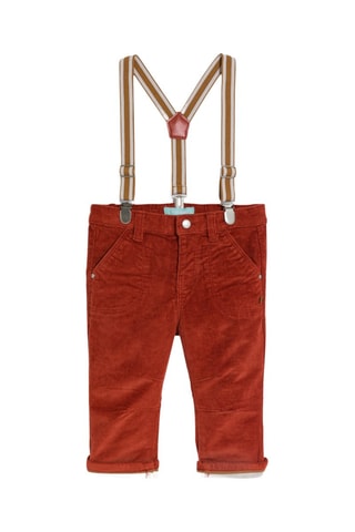 Pantalón de pana - Naranja - Obaïbi 