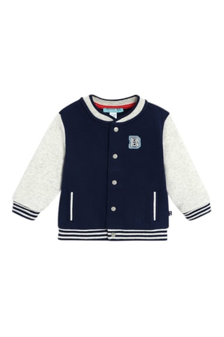 Teddy - Azul marino y gris claro jaspeado