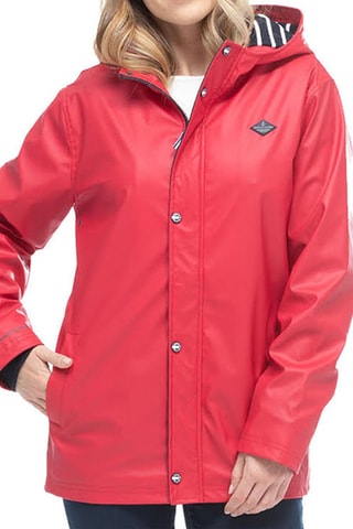 Impermeable con capucha - Rojo