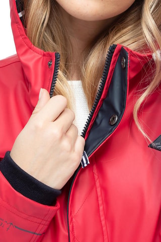 Impermeable con capucha - Rojo