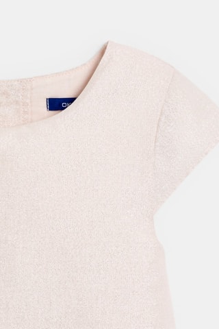 Vestido efecto doble prenda - Rosa empolvado - Okaïdi