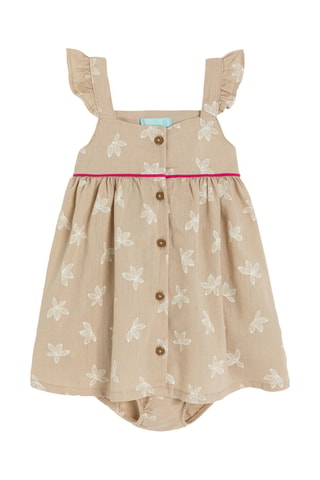Vestido sin mangas - Beige - Obaibi