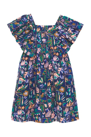 Vestido avolantado - Azul - Okaidi