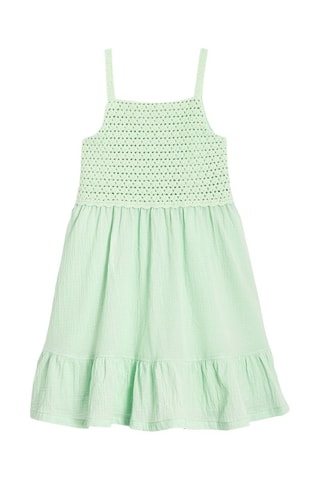 Vestido avolantado sin mangas - Verde pastel - Okaidi