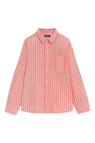 Camisa de lino - Coral jaspeado