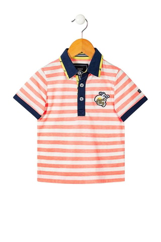 Polo Astika - Blanco y azul marino