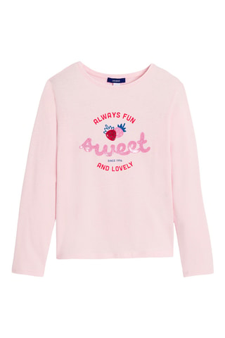Camiseta - Rosa pastel - Okaidi