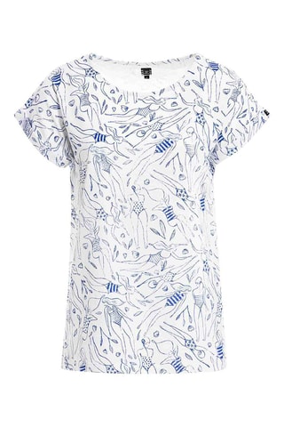 Camiseta Zidine - Azul marino y blanco