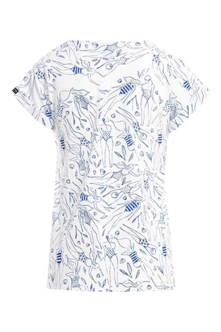 Camiseta Zidine - Azul marino y blanco