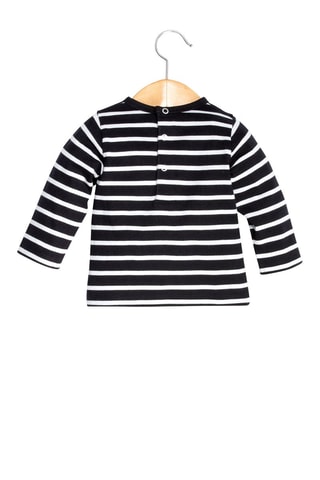 Camiseta de rayas Coltis - Azul marino y blanco