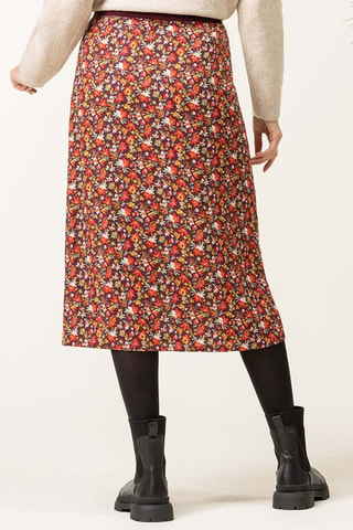 Falda midi - Burdeos