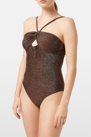Maillot de bain 1 pièce - Marron