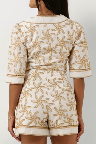 Crop top en lin - Beige