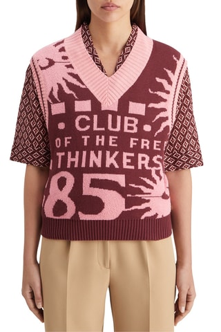 Pull sans manches - Bordeaux