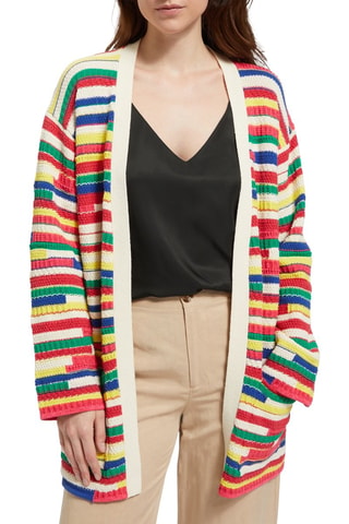 Gilet long - Rouge et vert