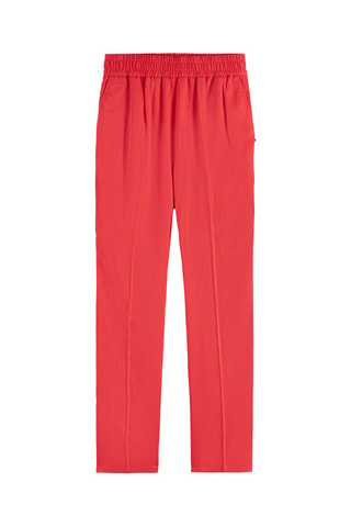 Pantalon taille haute - Rouge