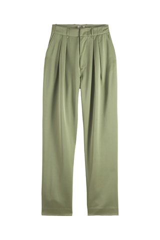 Pantalon taille haute - Vert clair