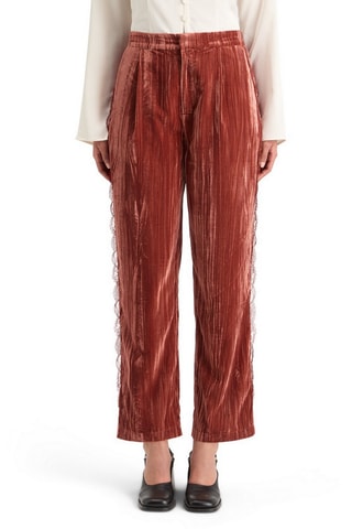 Pantalon - Rouge brique