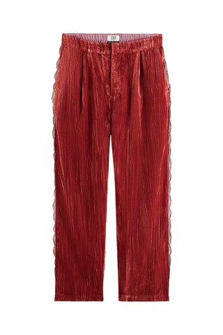 Pantalon - Rouge brique