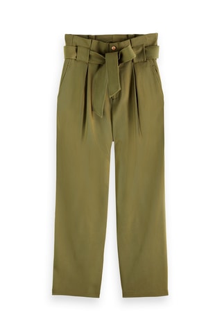 Pantalon taille haute - Kaki