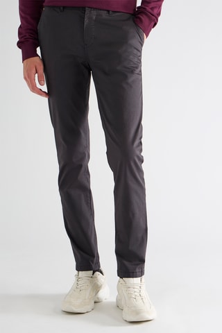 Chino en coton biologique - Noir