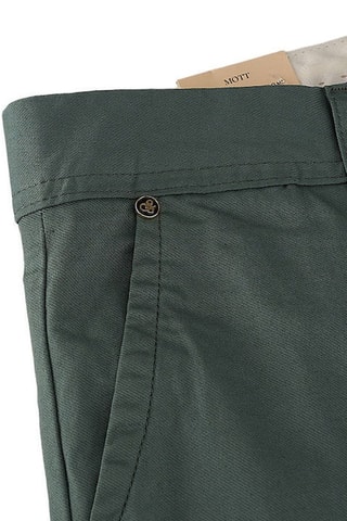 Chino en coton biologique - Vert