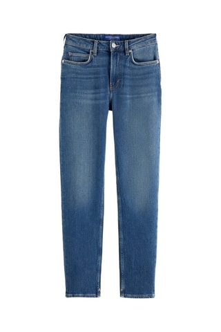 Jean slim en coton biologique - Bleu