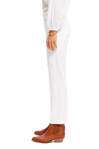 Jean taille haute - Blanc