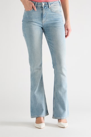 Jean flare taille haute - Bleu clair
