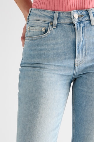 Jean flare taille haute - Bleu clair