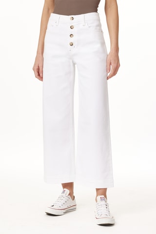 Jean wide legs 7/8 - Blanc