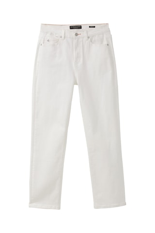 Jean droit taille haute - Blanc