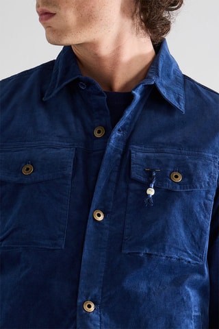 Veste en coton biologique - Bleu