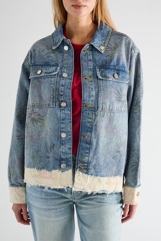 Veste en jean et coton biologique - Bleu