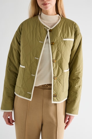 Veste réversible - Écru et kaki