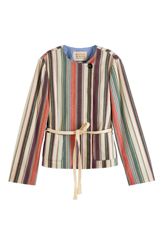 Chaqueta - Amarillo y rojo teja