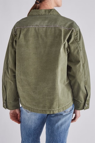 Veste en coton biologique - Vert foncé