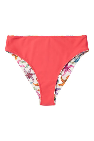 Bas de maillot réversible - Blanc et orange