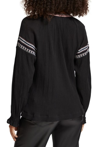 Blouse en coton biologique - Noir