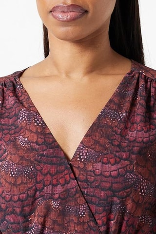 Robe portefeuille - Bordeaux