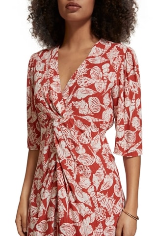Robe midi - Rouge