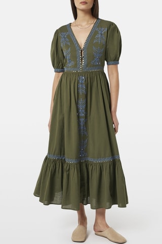 Robe midi - Kaki